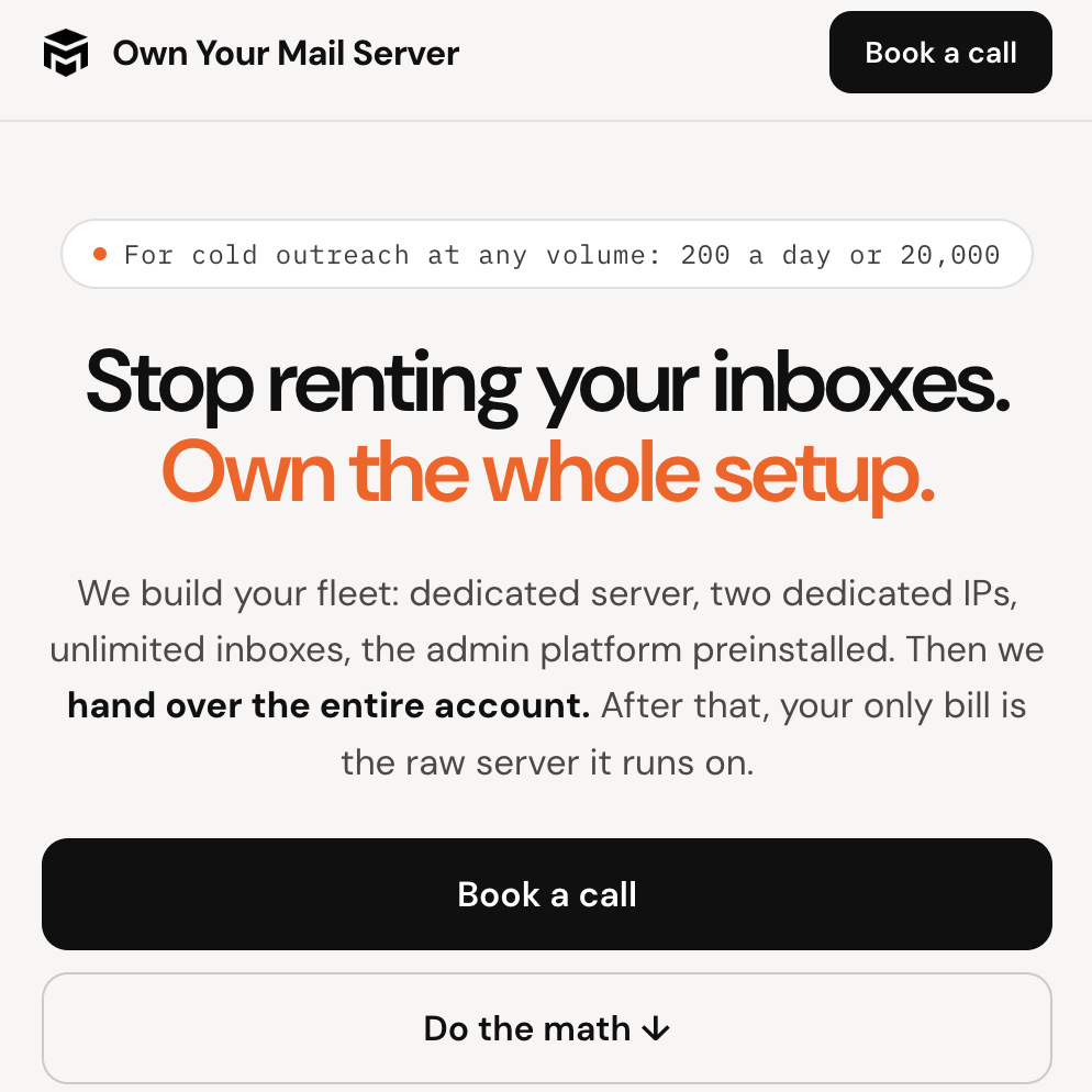 image of project 'Own Your Mail Server'
